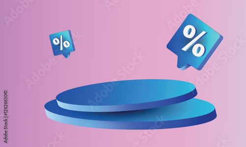 Colorful composition of catwalk special offer with discount