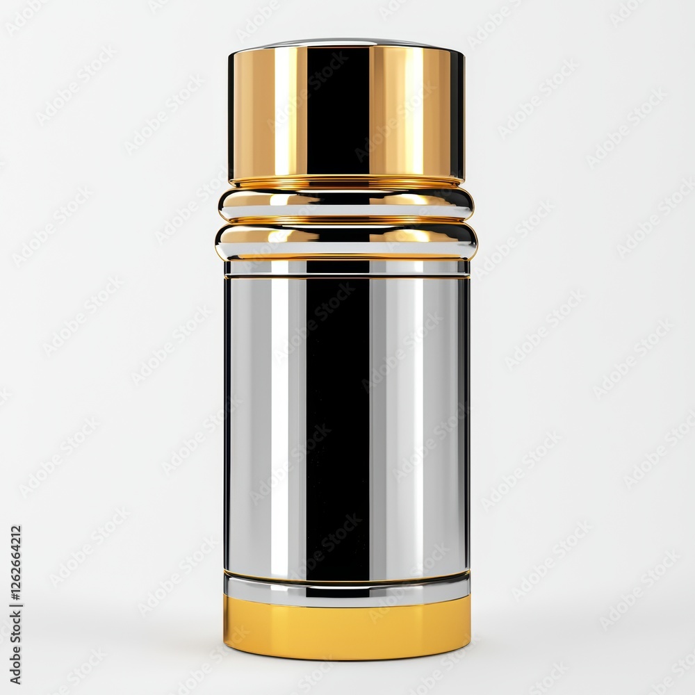 Stainless Steel Flask with Elegant Gold and Silver Finish for Hot and Cold Beverages Stainless Steel Flask with Elegant Gold and Silver Finish for Hot and Cold Beverages