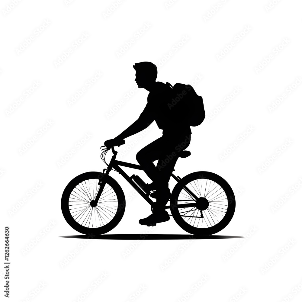 biking silhouette biking silhouette