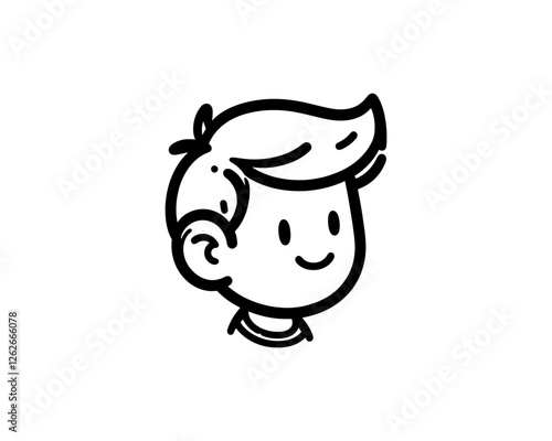 cartoon boy head
