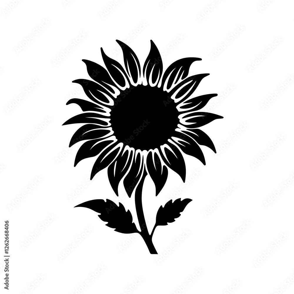 Fototapeta premium sunflower silhouette