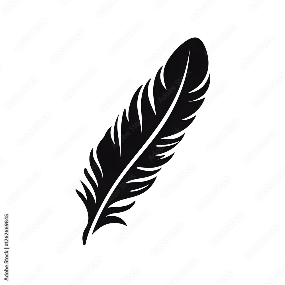 Obraz premium feather silhouette