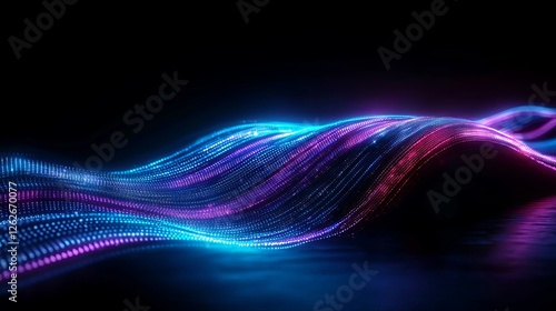 Big data technology, data science, stock analysis, generative AI, deep learning, machine learning algorithms, neural flow networks, analytics, innovation, abstract, futuristic 3d rendering