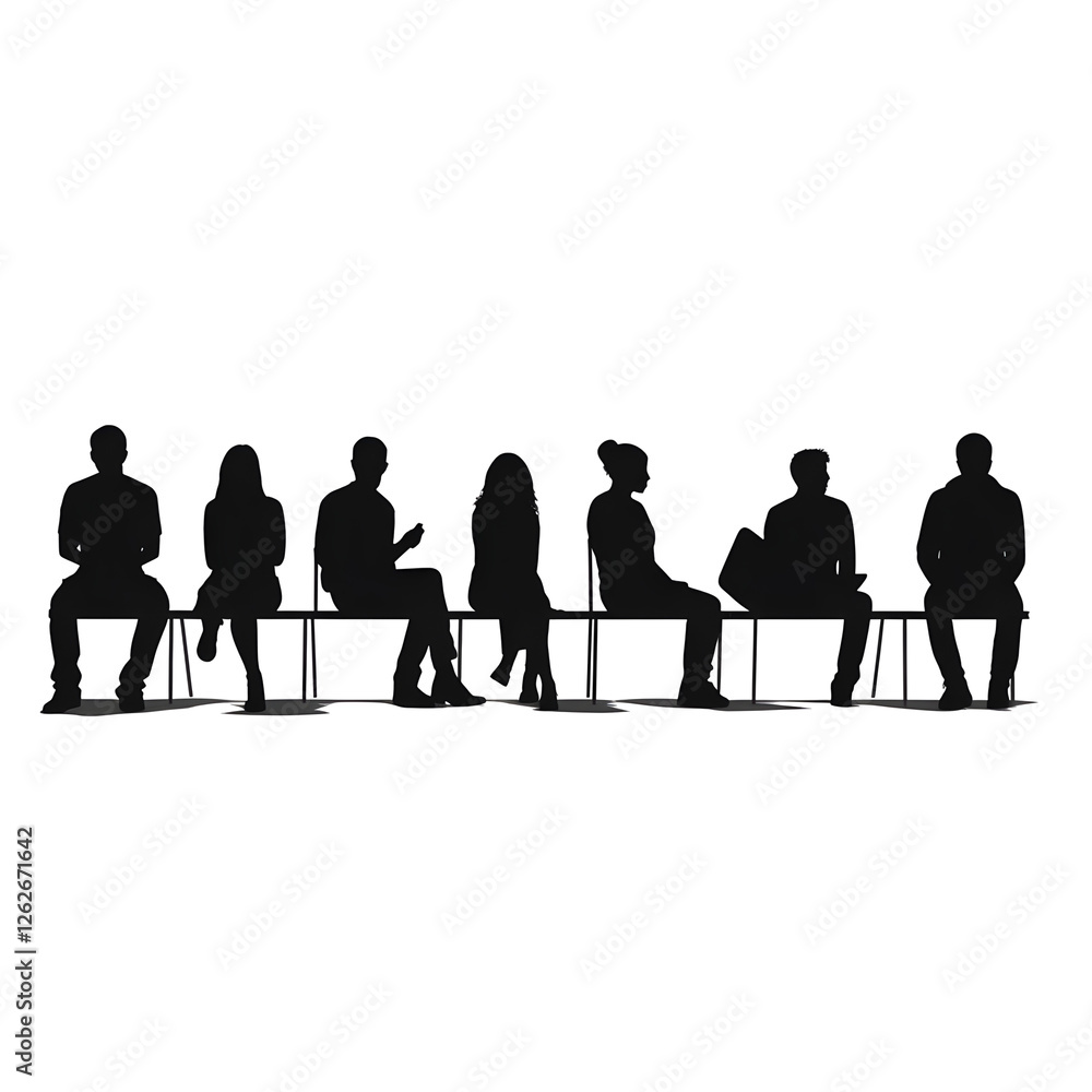people sitting silhouette people sitting silhouette
