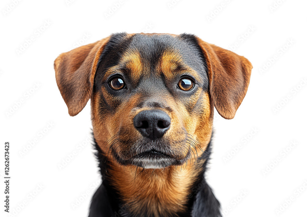 Dog headshot portrait pet isolated on transparent background Dog headshot portrait pet isolated on transparent background