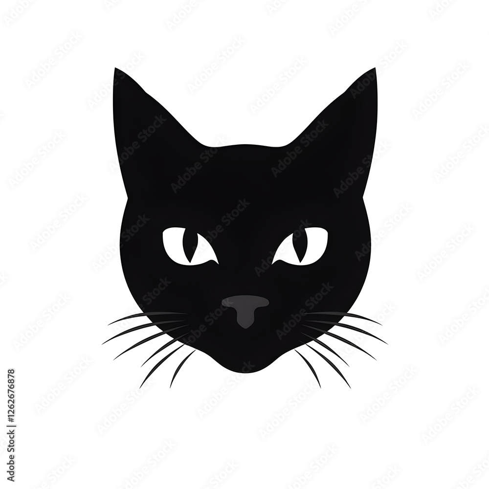 cat face silhouette cat face silhouette