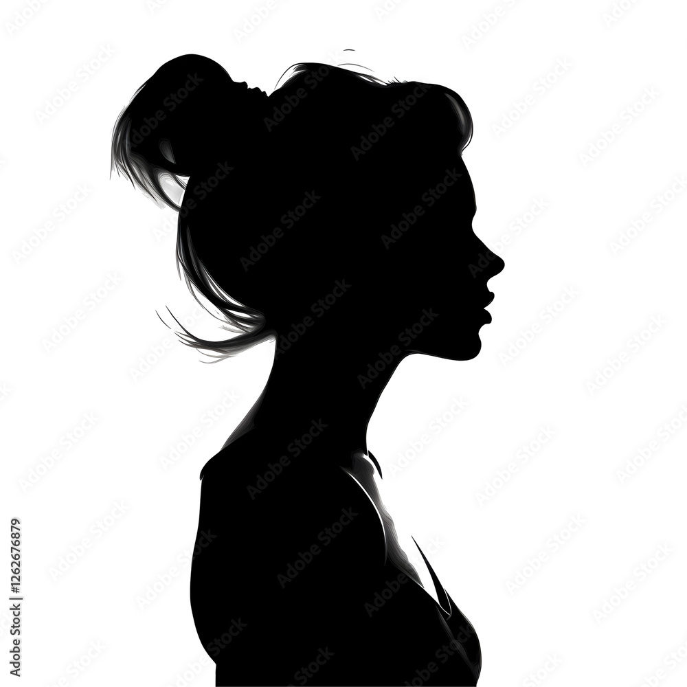draw woman silhouette draw woman silhouette