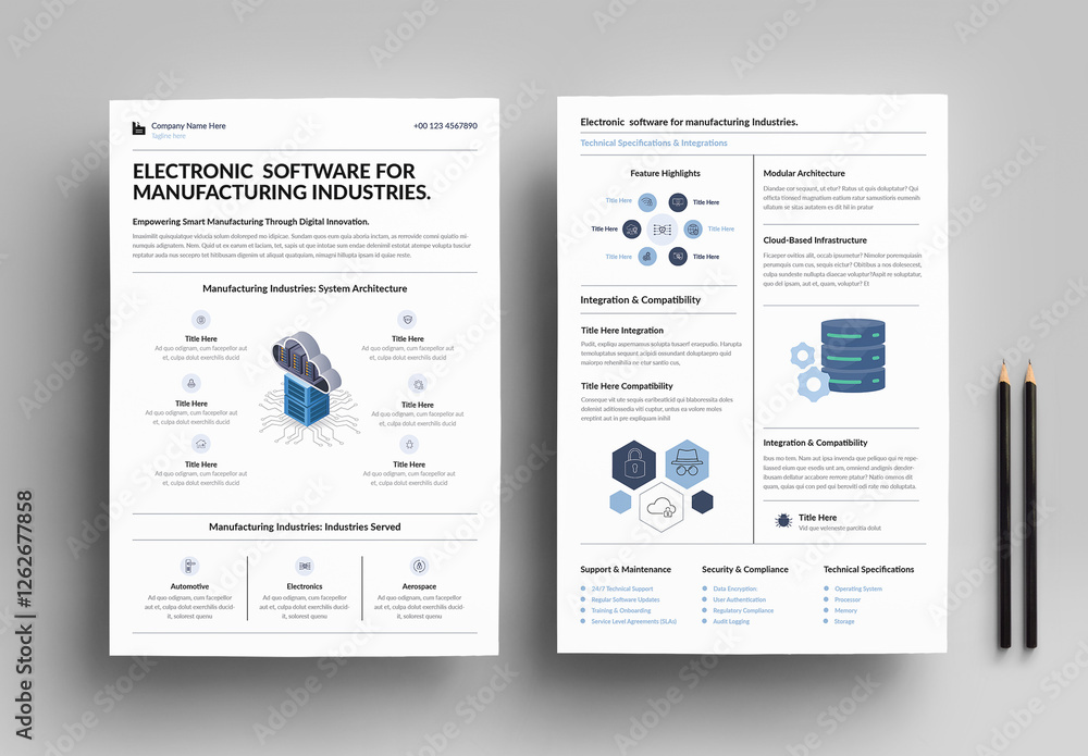 Electronic Data Sheet Software for Manufacturing Industries Stock ...
