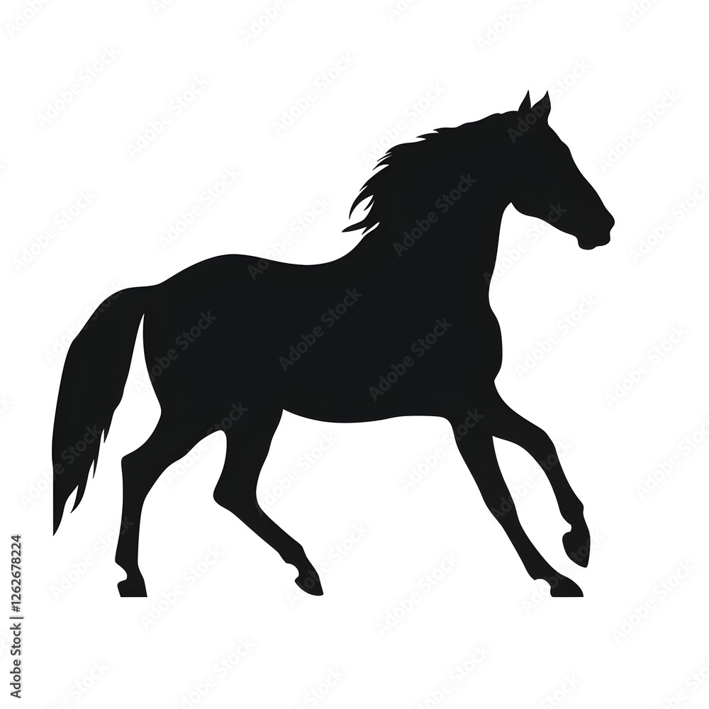 Obraz premium horse silhouette