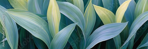 Wallpaper Mural Lush Green and Yellow Leaves, Vibrant Foliage Texture and Light, Close-Up Nature Background Torontodigital.ca