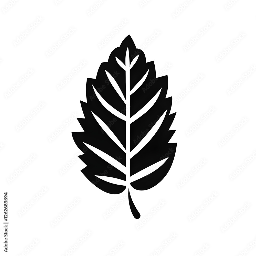 Fototapeta premium a leaf silhouette