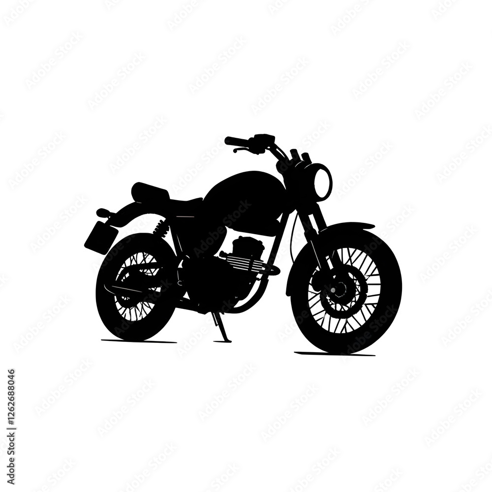 Obraz premium motorcycle silhouette