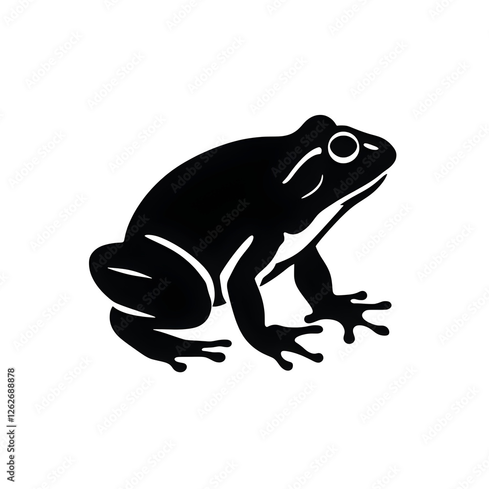 a frog silhouette a frog silhouette