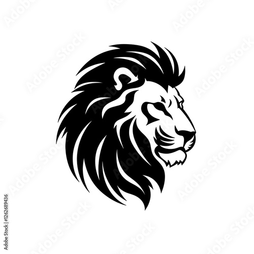 Wallpaper Mural lion head silhouette Torontodigital.ca