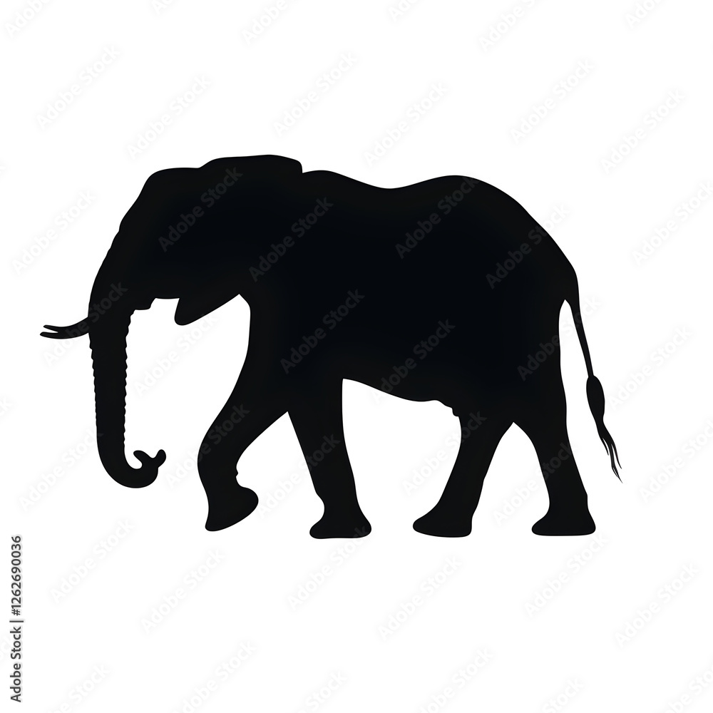 Obraz premium a elephant silhouette