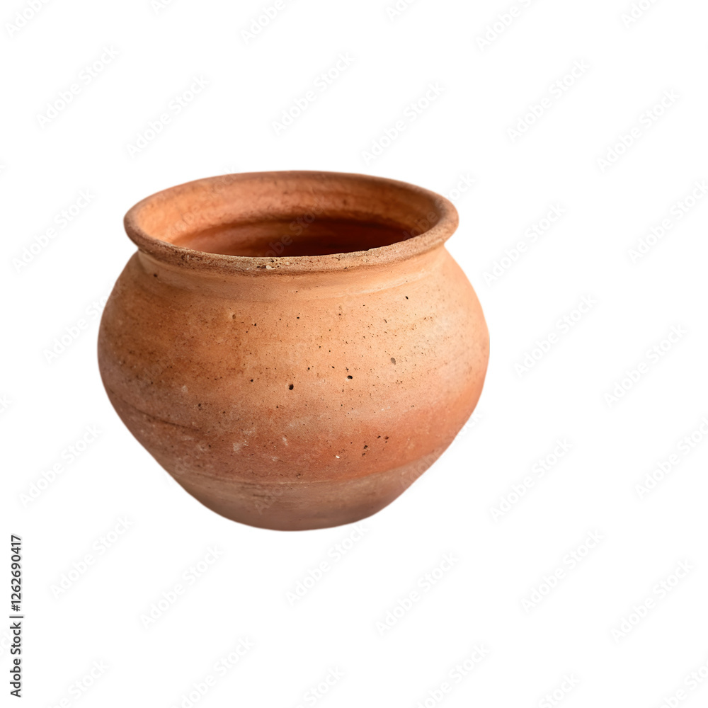 Clay pot on transparent background Clay pot on transparent background