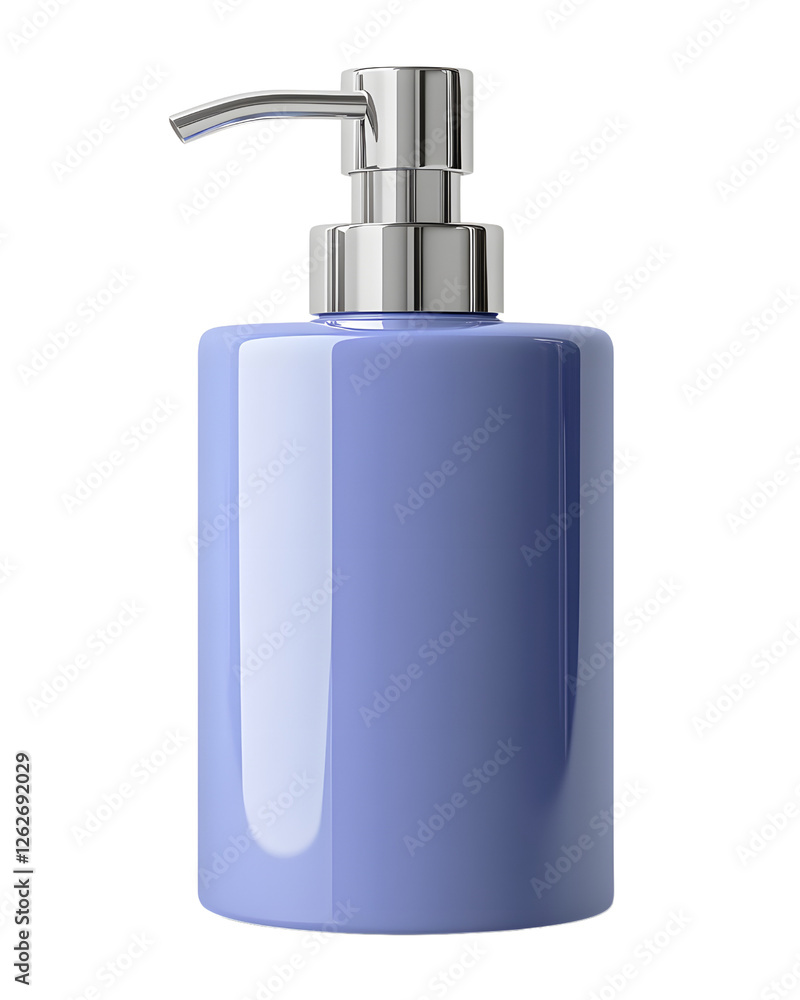 Soap dispenser with a sleek pump on a transparent background. Soap dispenser with a sleek pump on a transparent background.