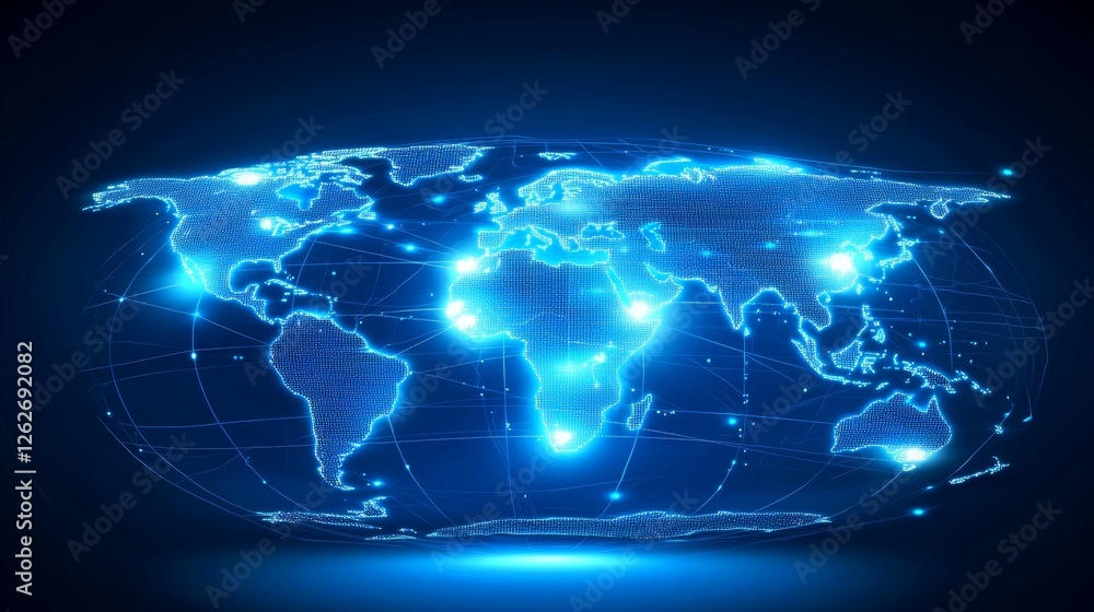 A motion graphic featuring a rotating world map of Earth, embodying future technology and business themes. A motion graphic featuring a rotating world map of Earth, embodying future technology and business themes.