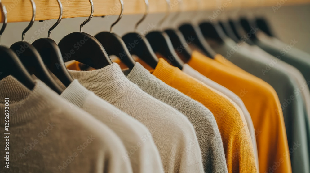 Obraz premium Discover stylish sweaters in a variety of colors. Perfect for seasonal fashion updates and cozy, comfortable wear. Shop now.