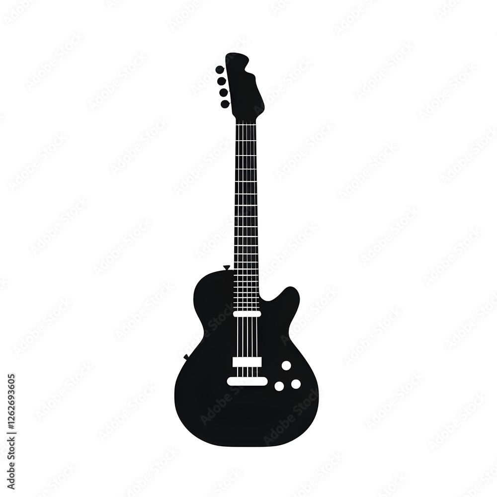 Naklejka premium guitar silhouette