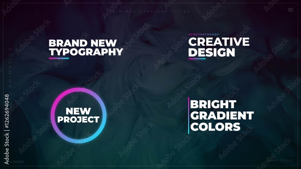 Window Title Gradient Minimal Gradient Titles Stock Template | Adobe Stock