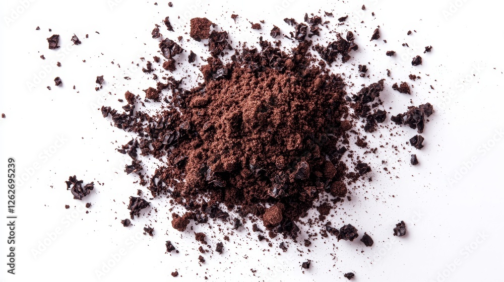 Close-up and isolated image of flying debris and dust on a transparent background Close-up and isolated image of flying debris and dust on a transparent background