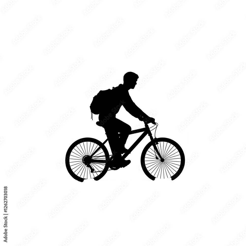 biking silhouette biking silhouette