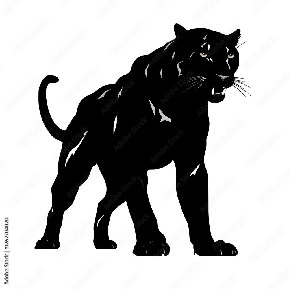 Obraz premium a panther silhouette