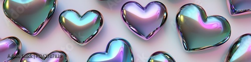 Abstract 3D shapes of a butterfly and stars, rendered in purple chrome metal with a liquid mercury galaxy metallic appearance. A violet aluminum gradient design element, isolated on a white
