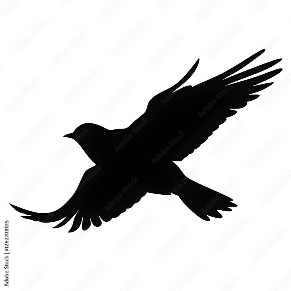 Obraz premium bird flying silhouette