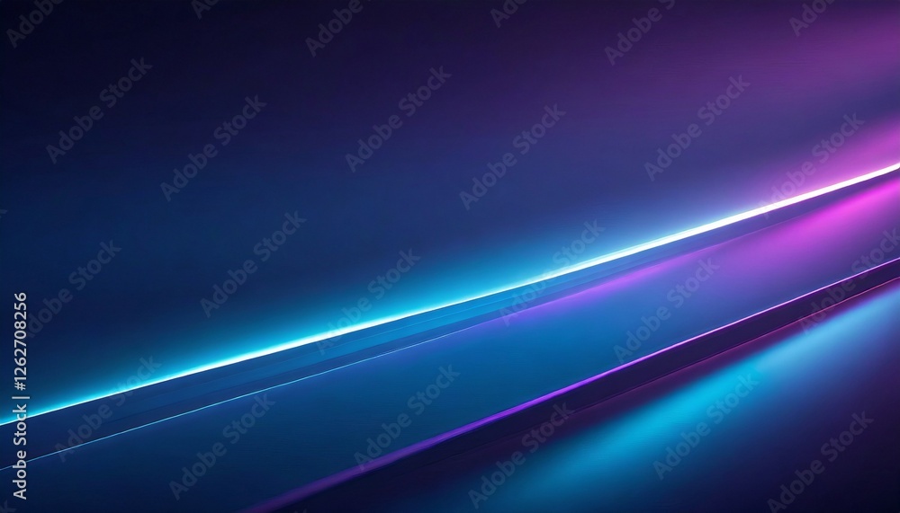 Dark blue abstract gradient background with ultraviolet neon glow, blurry light lines and waves Dark blue abstract gradient background with ultraviolet neon glow, blurry light lines and waves