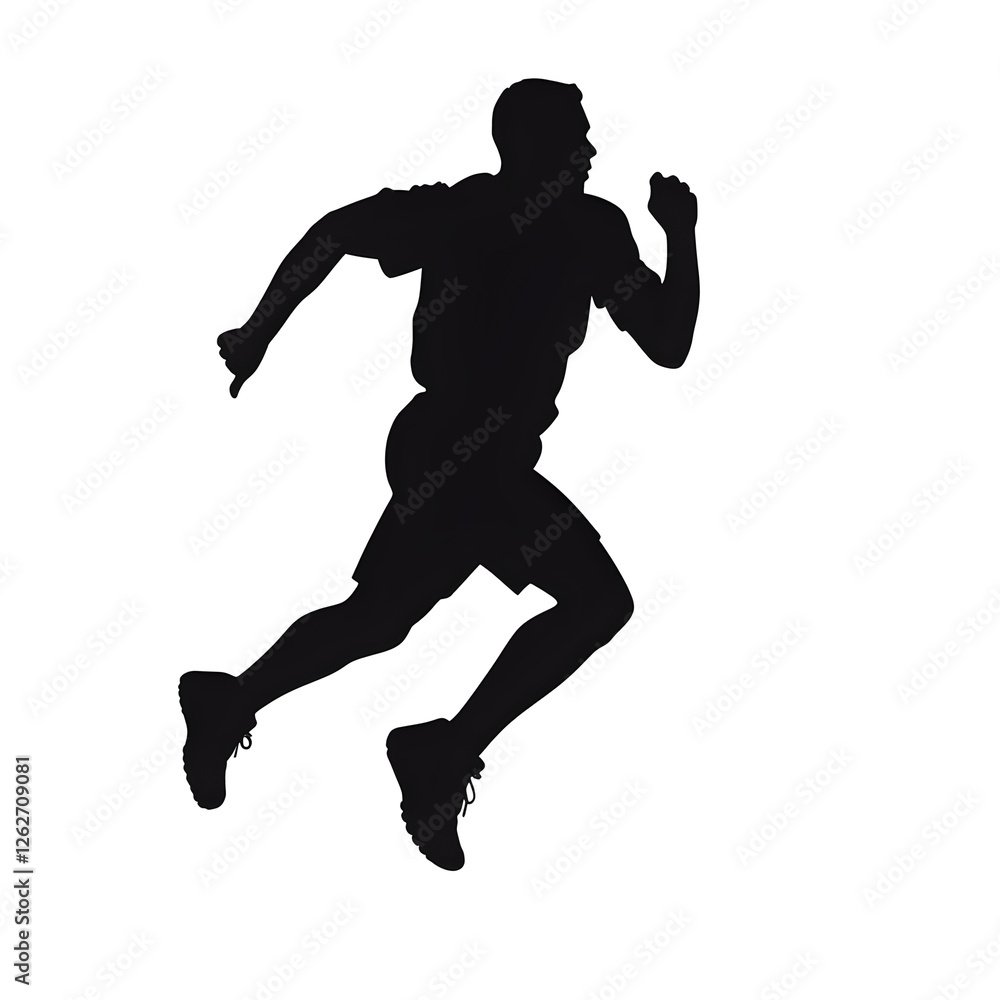 Fototapeta premium run silhouette