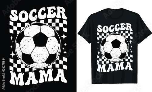 Retro Soccer Mama T-Shirt Design