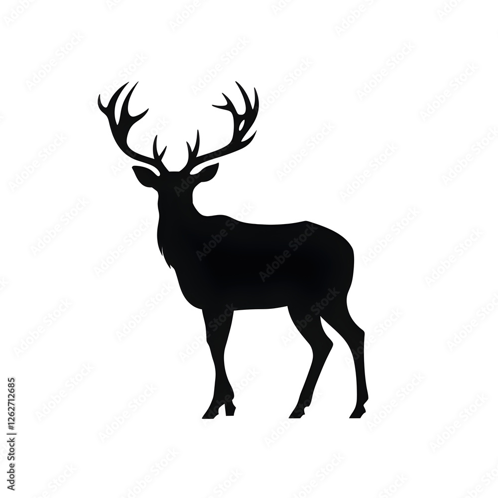 white tailed deer silhouette white tailed deer silhouette