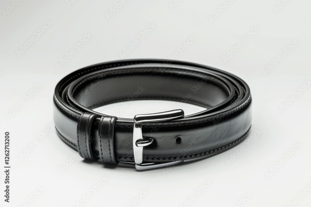 Classic Black Leather Men's Belt Classic Black Leather Men's Belt