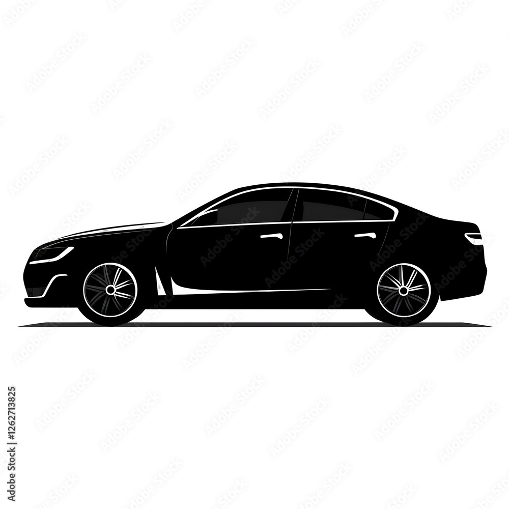 Naklejka premium car silhouette