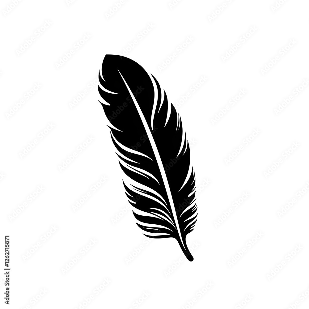 Fototapeta premium feather silhouette