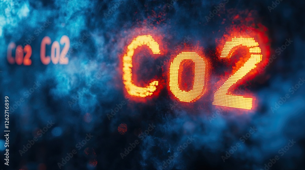 concept of carbon credits reducing carbon dioxide emissions. concept of carbon credits reducing carbon dioxide emissions.