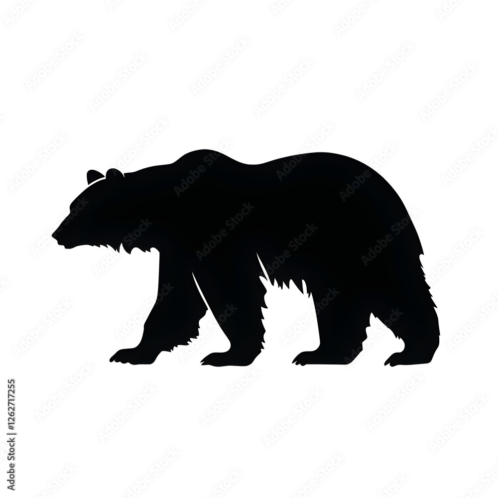 Fototapeta premium grizzly silhouette