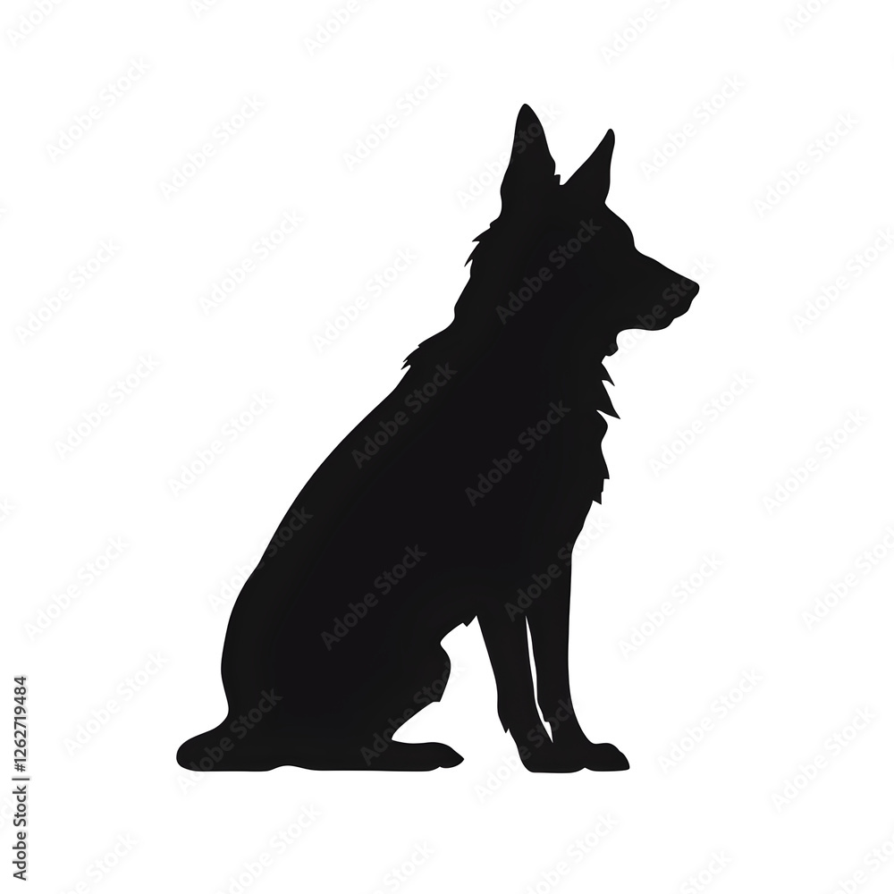 german shepherd silhouette german shepherd silhouette