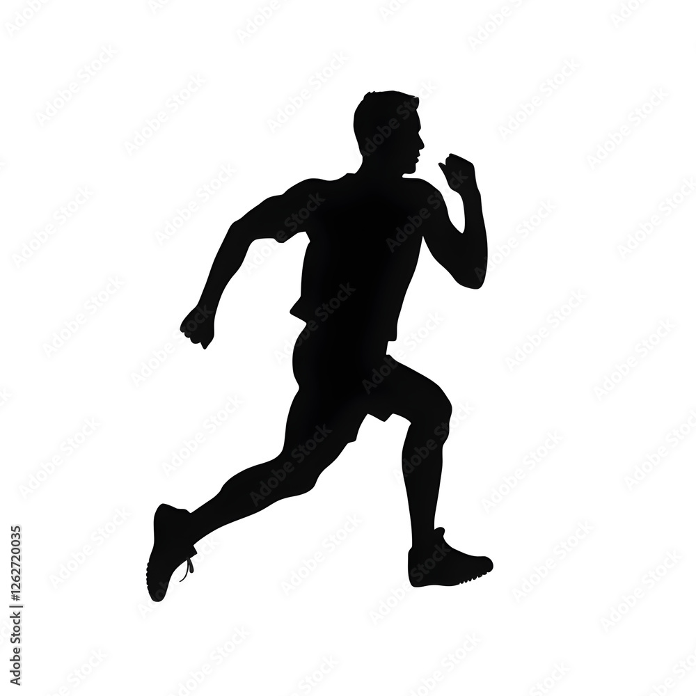 run silhouette run silhouette