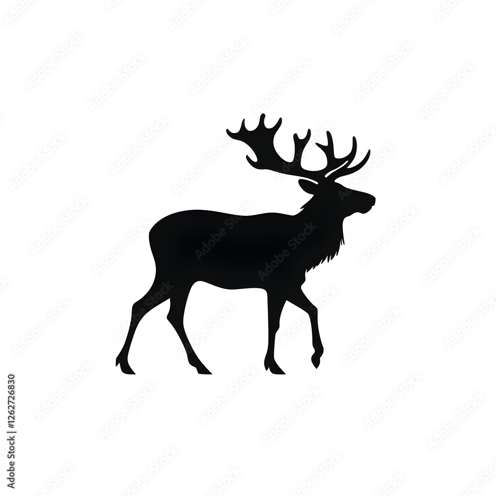 reindeer silhouette reindeer silhouette