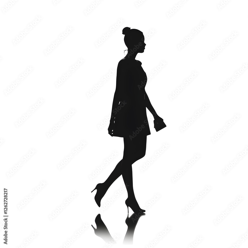 woman walking silhouette woman walking silhouette