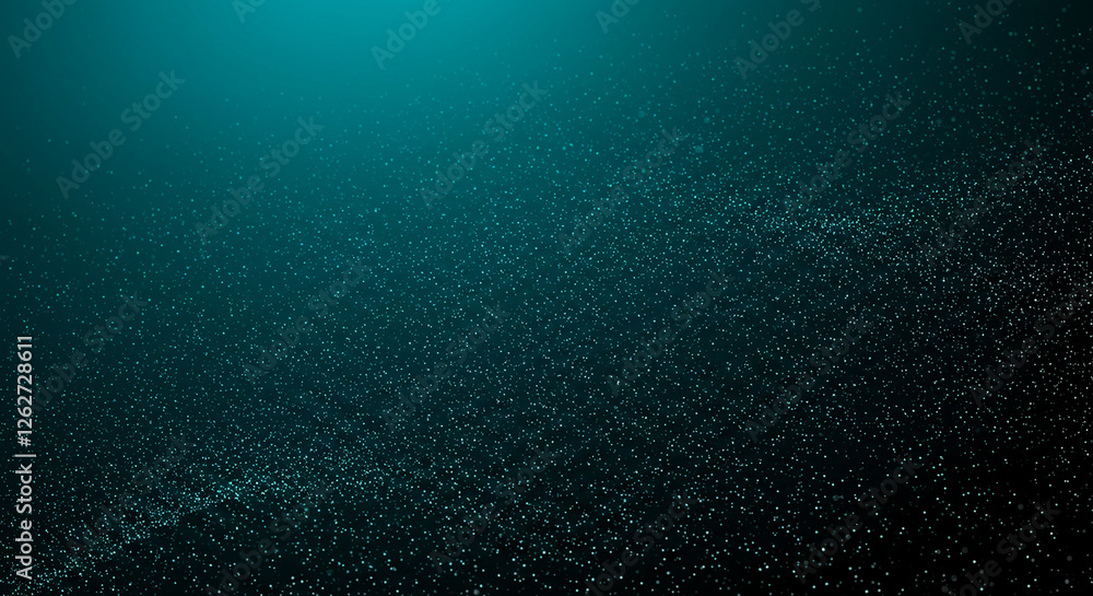 Fototapeta premium Abstract Particles Background. Glowing wave Glitter Particles And dotted Dark technology Background