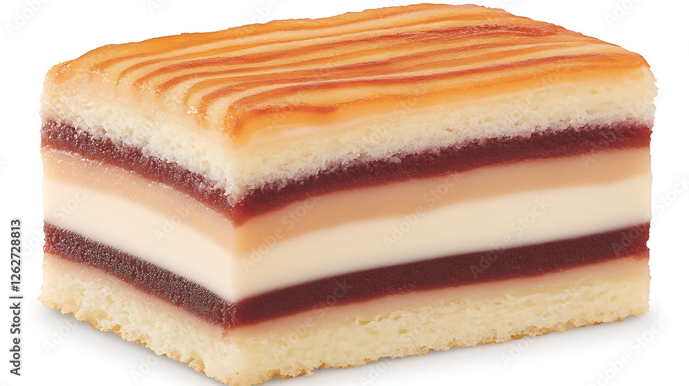 Layered Dessert Featuring Jelly Cream and Cake Visual Treat Culinary Delight Gastronomic Indulgence Layered Dessert Featuring Jelly Cream and Cake Visual Treat Culinary Delight Gastronomic Indulgence