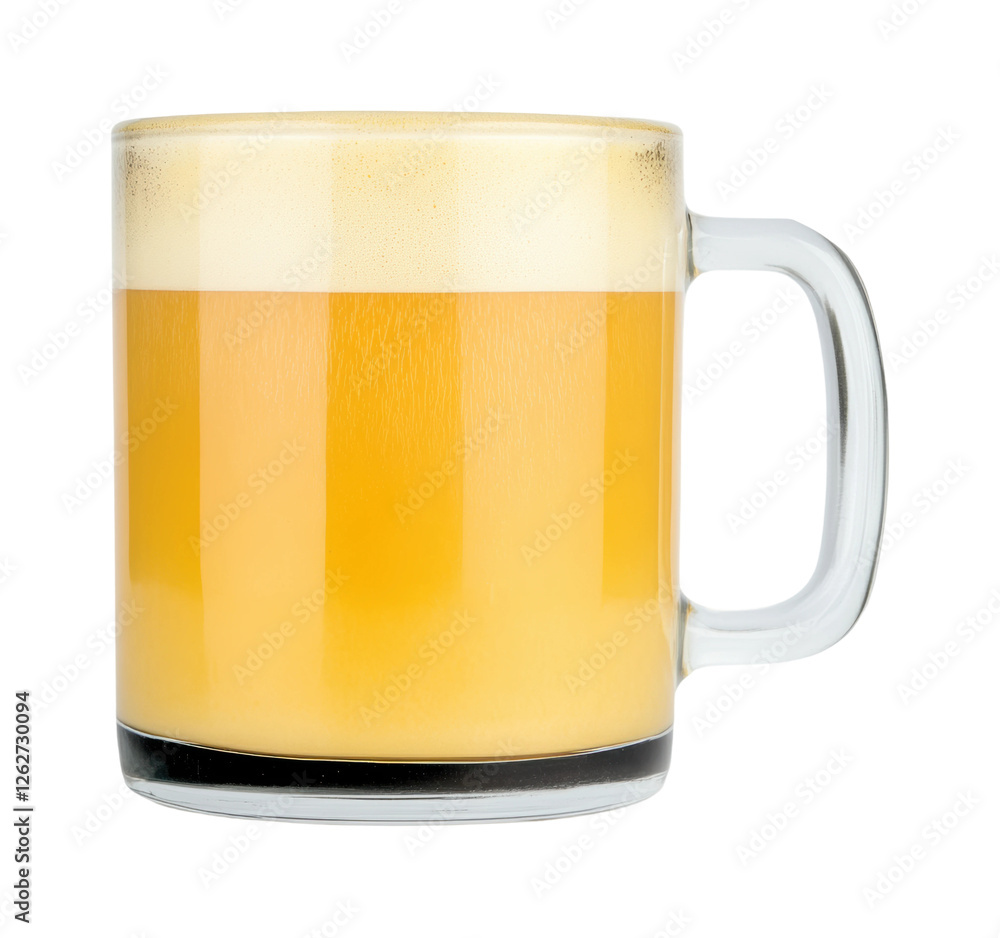 Refreshing beer mug bar beverage isolated on transparent background - Generative AI Refreshing beer mug bar beverage isolated on transparent background - Generative AI