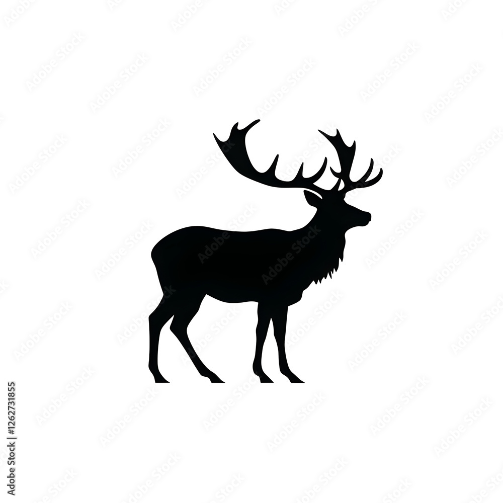 reindeer silhouette reindeer silhouette