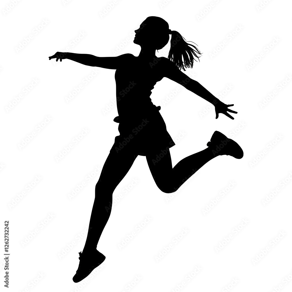 dancer leap silhouette dancer leap silhouette