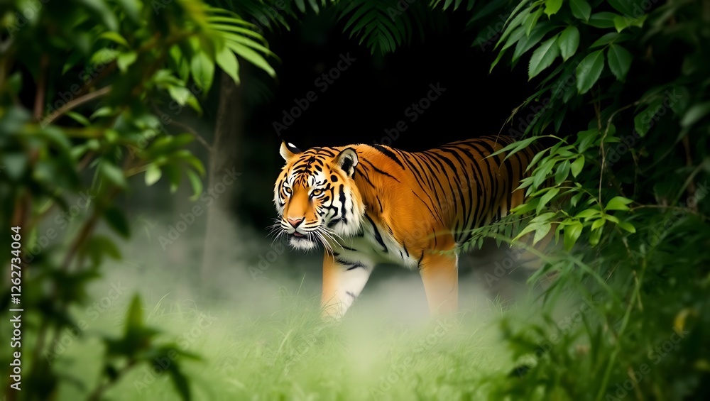 tiger in the jungle tiger in the jungle