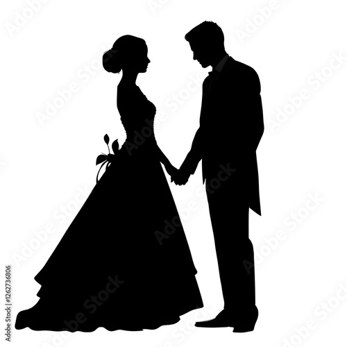 Wallpaper Mural weddings silhouette Torontodigital.ca
